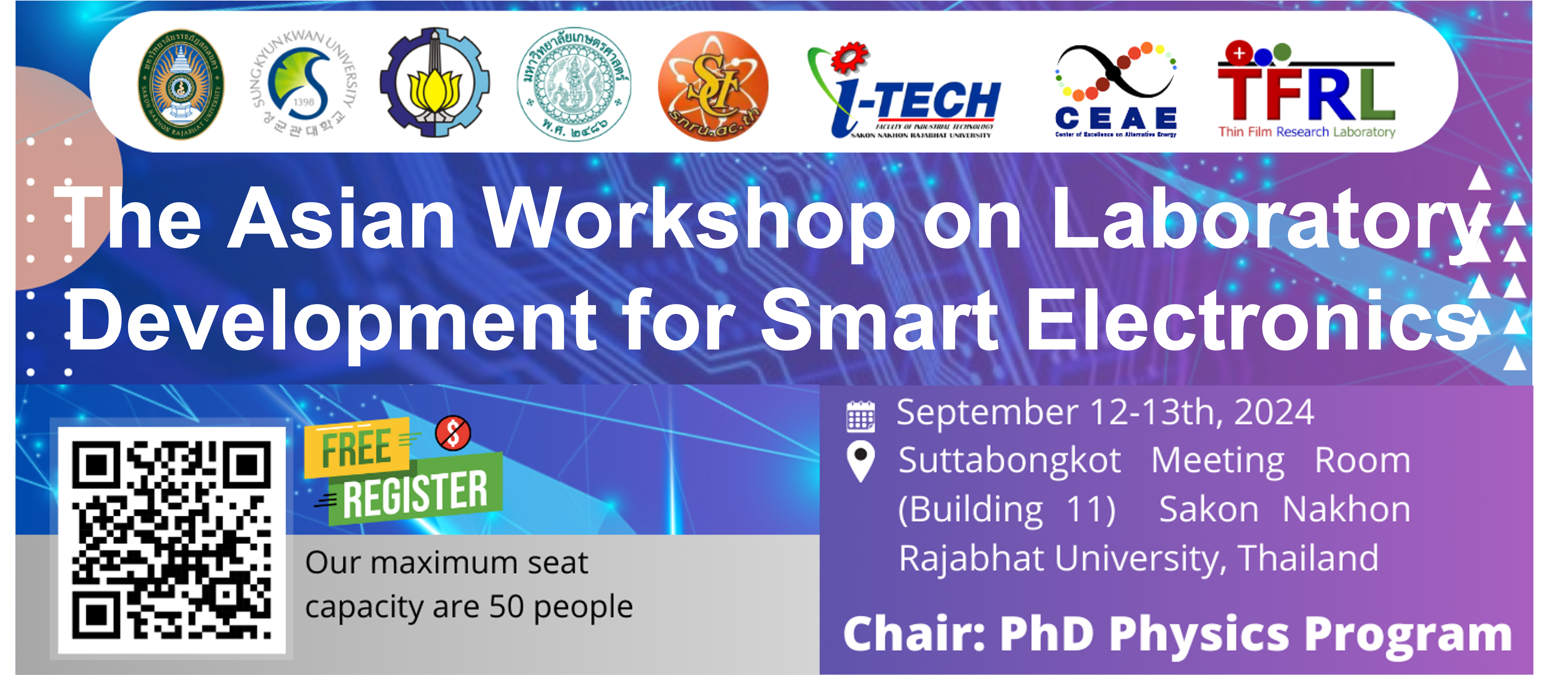 Welcome to the Asian Workshop on Laboratory Development for Smart Electronics